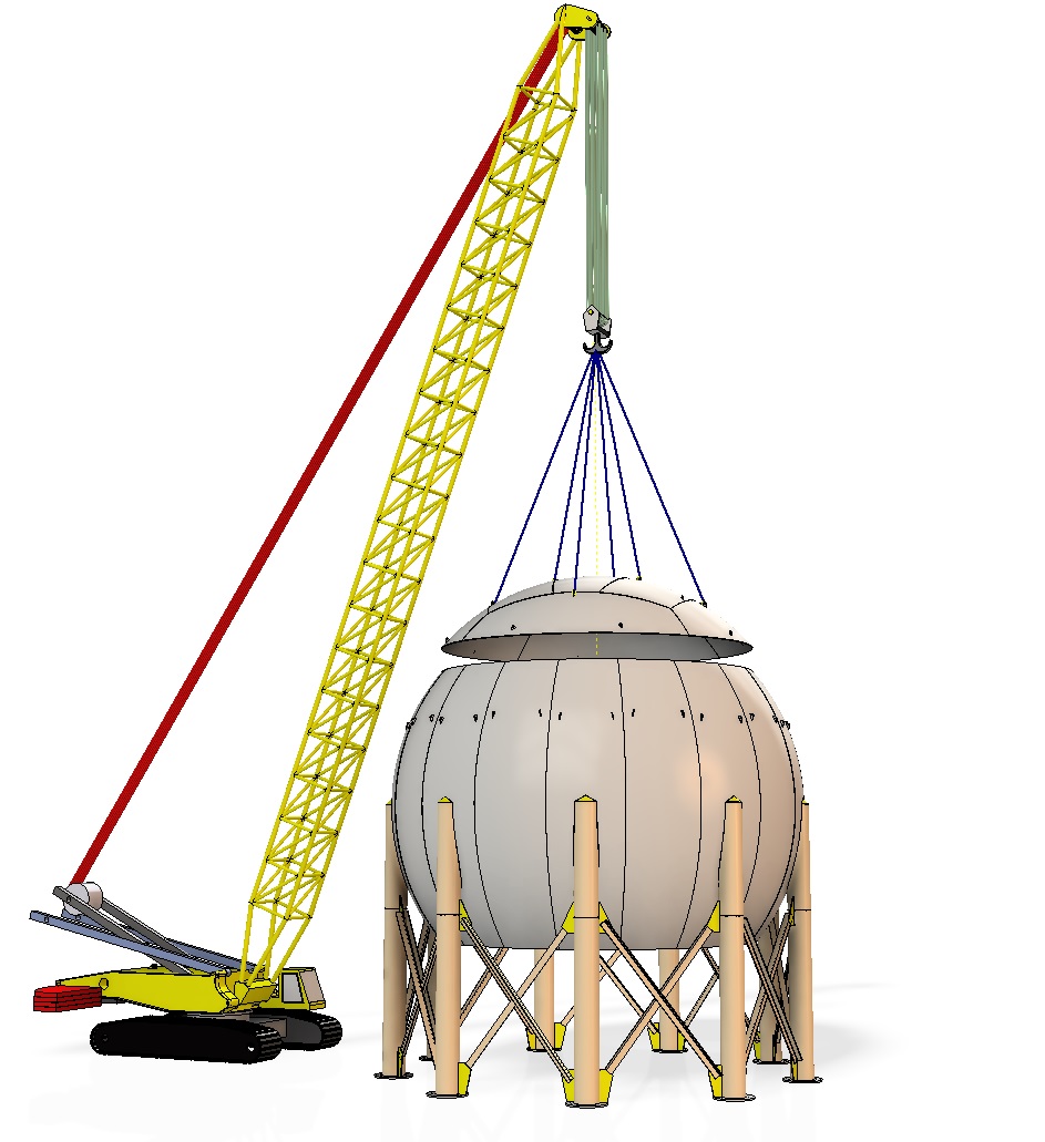 Lifting Chart for a Crane